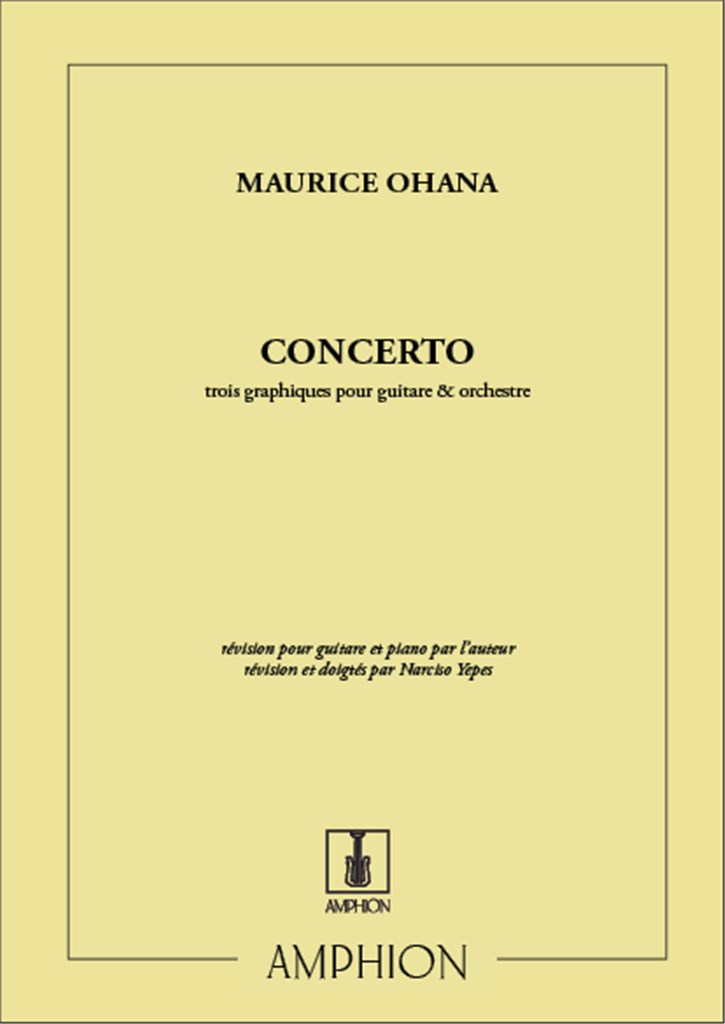 Concerto. Trois Graphiques Pour Guitare Et